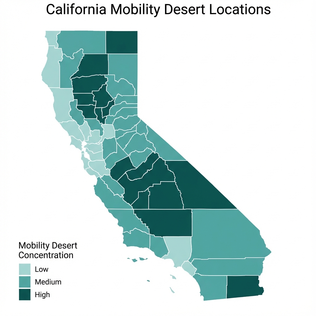 Spatial Distribution of Food Access Classifications Across California Census Tracts